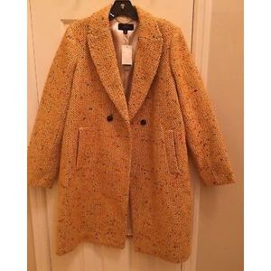 J CREW Daphne topcoat in Italian tweed /YELLOW 6